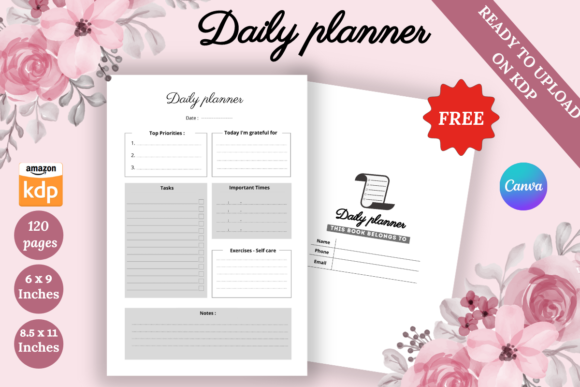 FREE KDP Interior Daily Planner