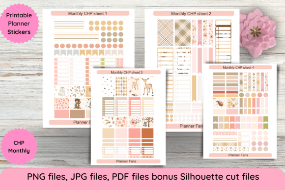 Monthly Planner Sticker Kit