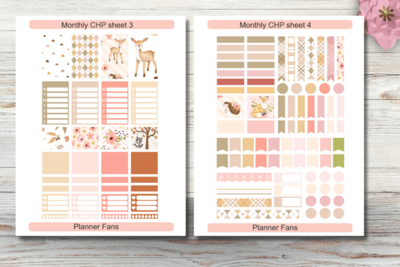 Monthly Planner Sticker Kit