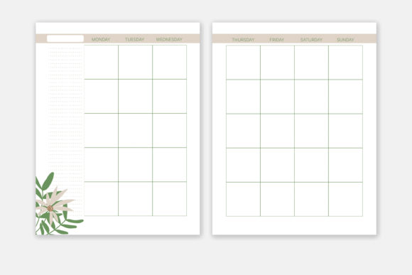 Undated Monthly Planner Happy Planner