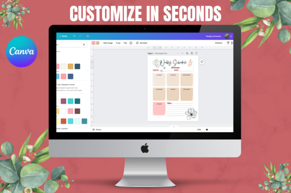 Weekly Planner Printable, Habit Tracker