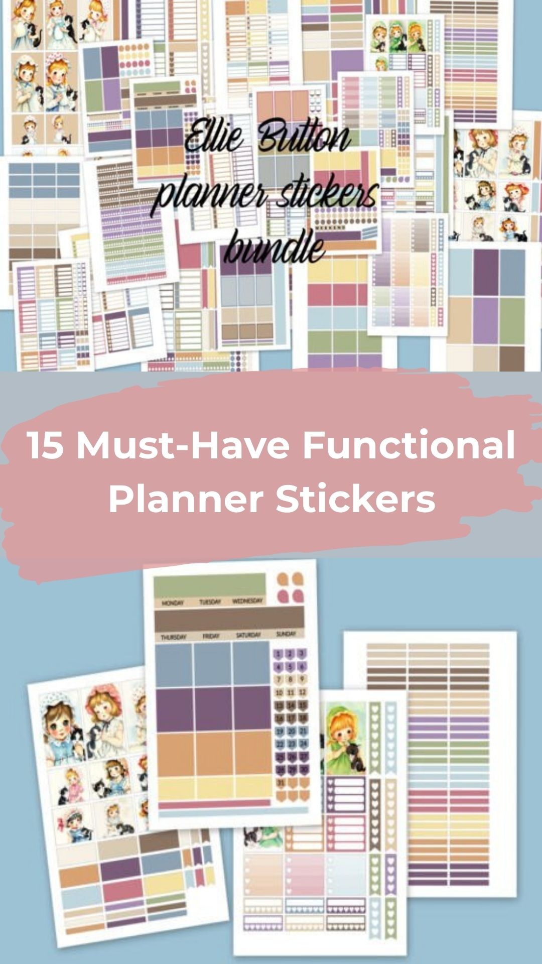 15 Must-Have Functional Planner Stickers