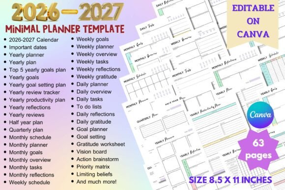 2026-2027 Planner Template