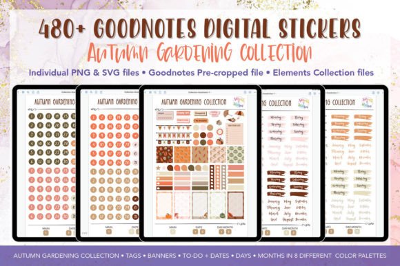 Autumn Digital Functional Planner Stickers Bundle