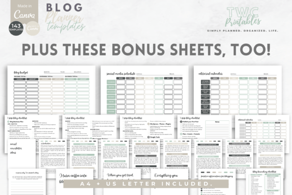 Blog Custom Planner Canva Templates | SAGE