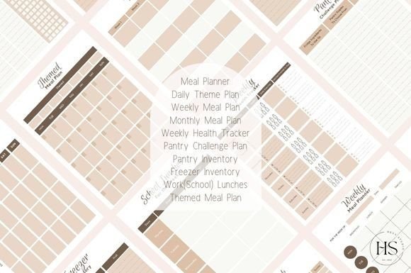 CANVA Meal & Pantry Planner Templates