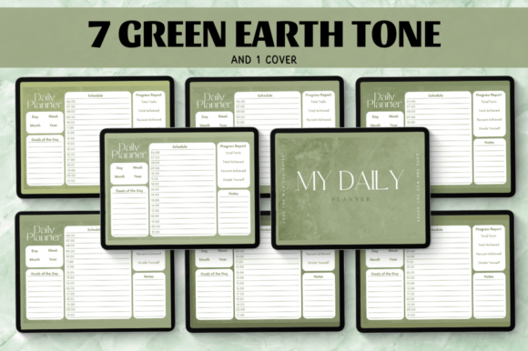Daily Planner/Green Earth Tone