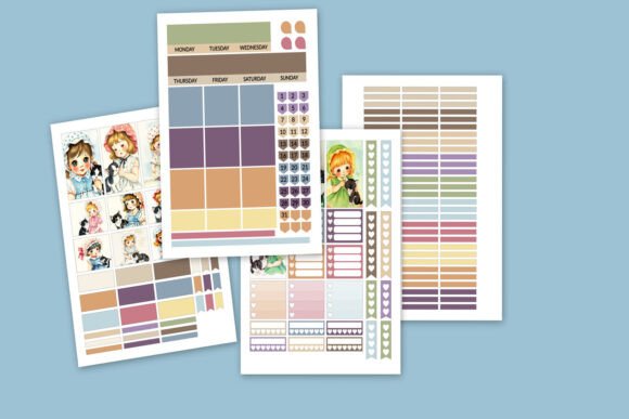 Vintage Planner Stickers