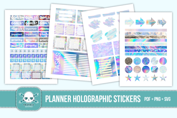 Holographic Planner Stickers