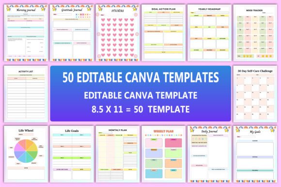 Mega Custom Planner Bundle Canva