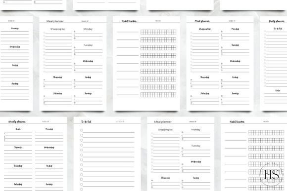Minimalist Daily CANVA Planner Templates