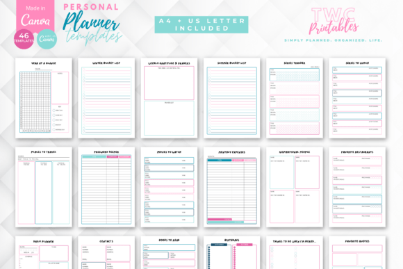 Personal Planner | Canva | COTTON CANDY