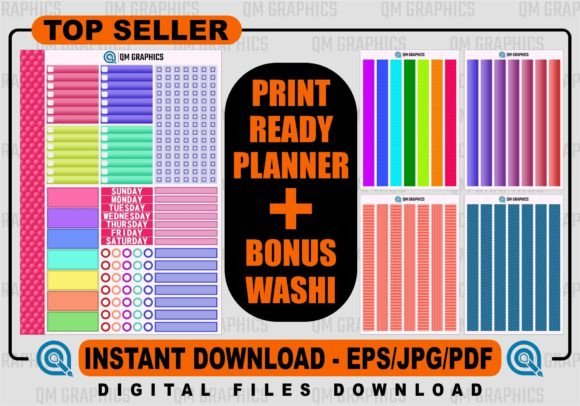 Print Ready Planner, Custom Planner, Soc