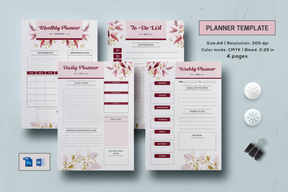 Printable Daily Planner Template