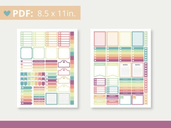 Soft Classic Happy Planner Stickers
