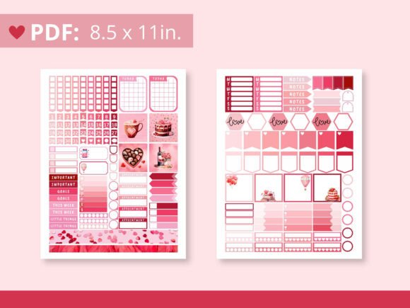Valentine's Day Happy Planner Stickers