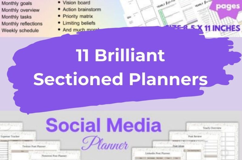 10 Brilliant Sectioned Planners