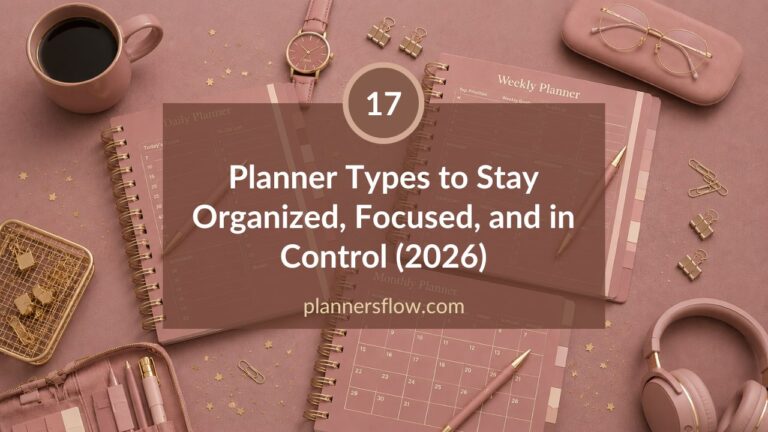 17 Planner Types to Stay Organized, Focused, and in Control (2026)