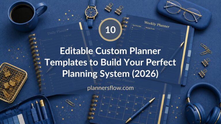 10 Editable Custom Planner Templates to Build Your Perfect Planning System (2026)