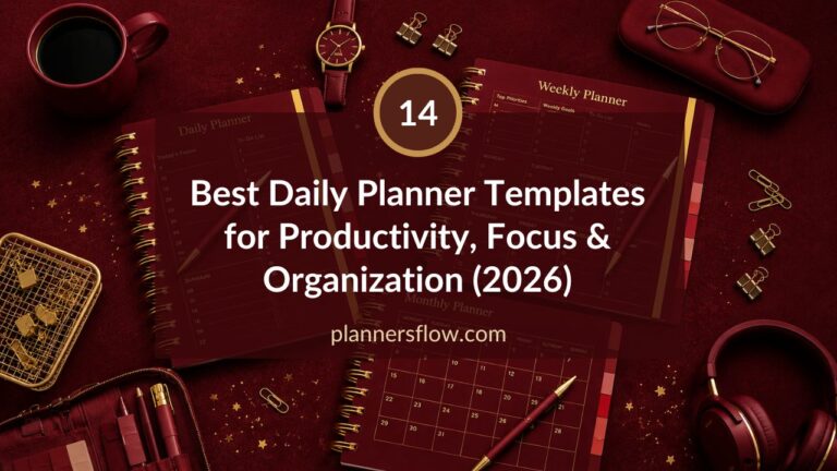 Best Daily Planner Templates for Productivity, Focus & Organization (2026)