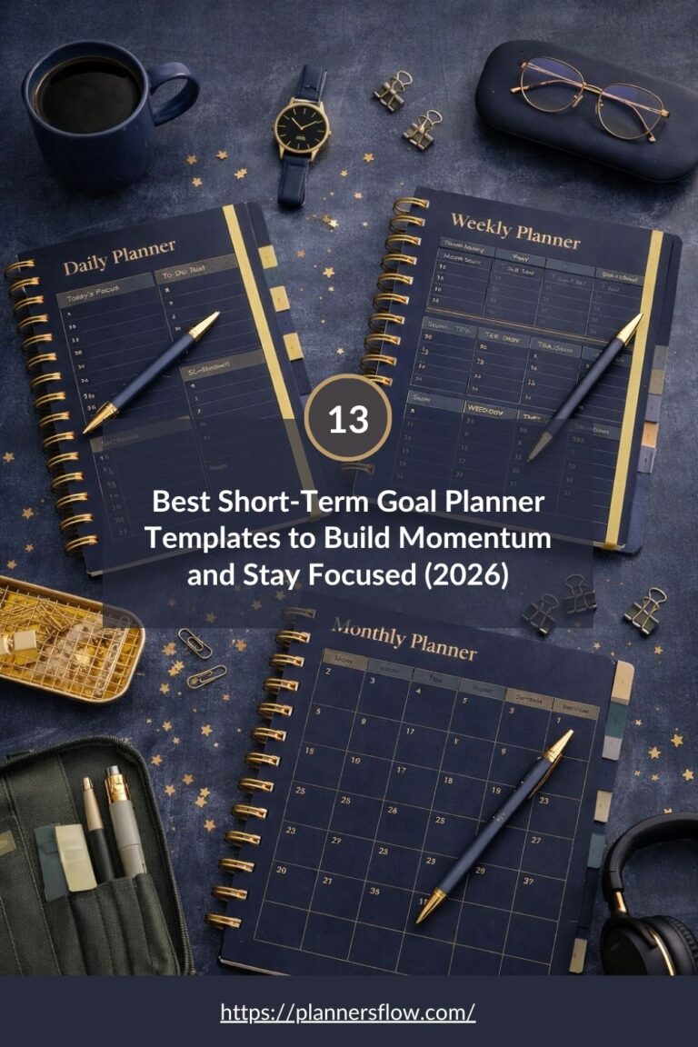 Short-Term Goal Planner Templates