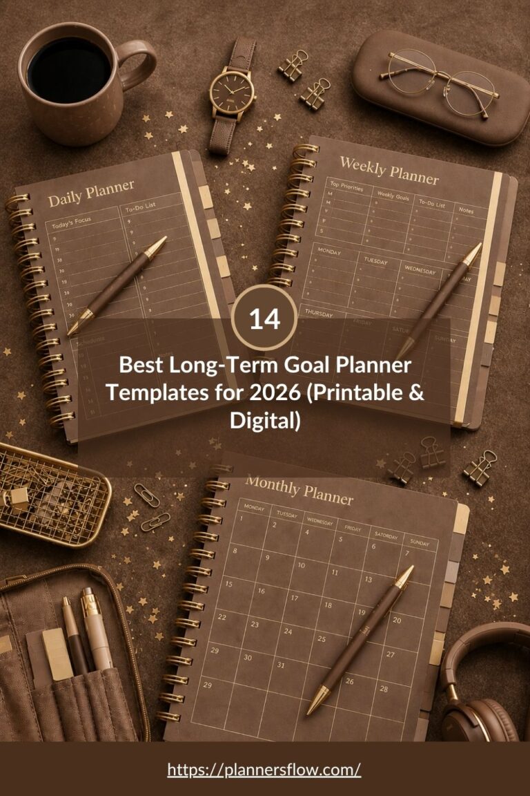 Long-Term Goal Planner Templates
