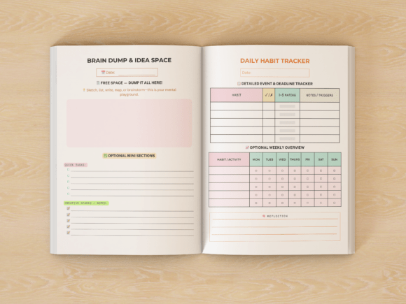 2026 Productivity Planner Habit Tracker