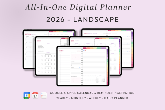 All-in-One Digital Planner 2026 - Monday