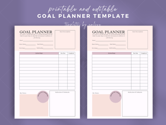 Goal Planner Template