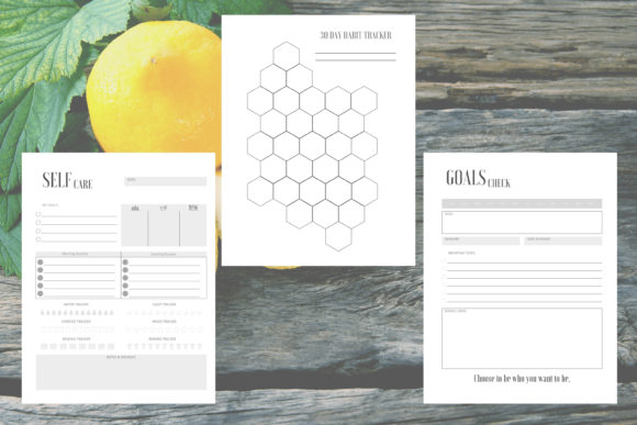 Habit and Goal Tracker Set of 15