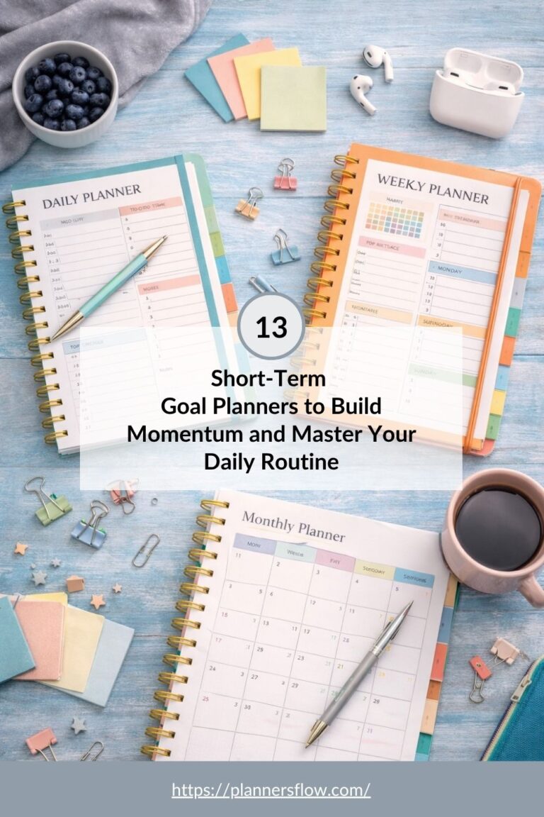 Short-Term Goal Planners to Build Momentum and Master Your Daily Routine