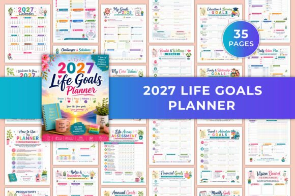 2027 Life Goals Planner KDP Interiors