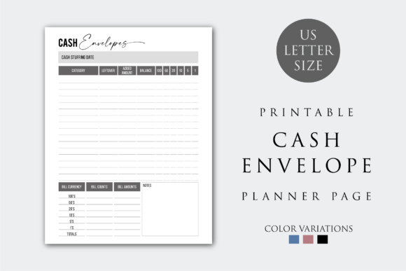 Cash Envelope Planner