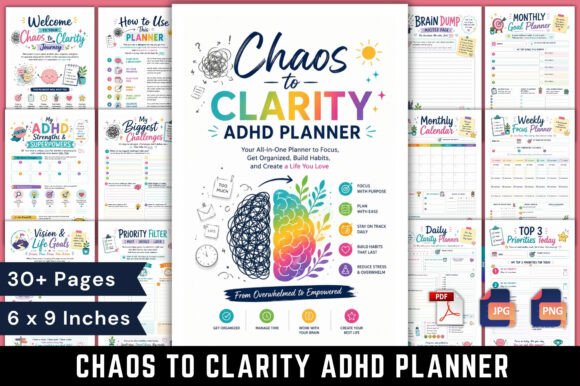 Chaos to Clarity ADHD Planner