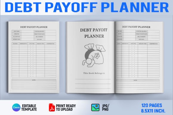 Debt Payoff Planner Canva Template