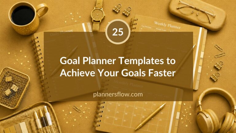 Goal Planner Templates