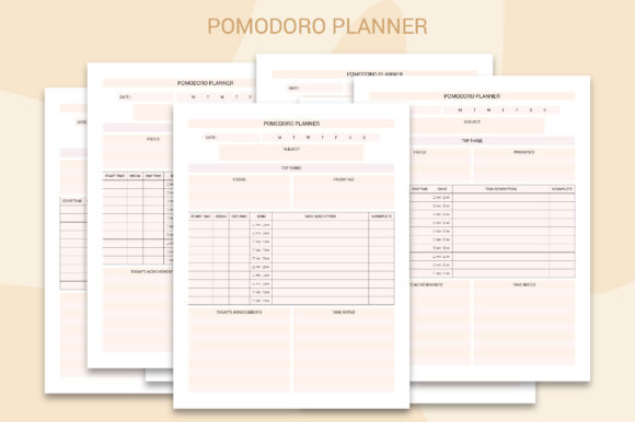 Pomodoro Planner Printable