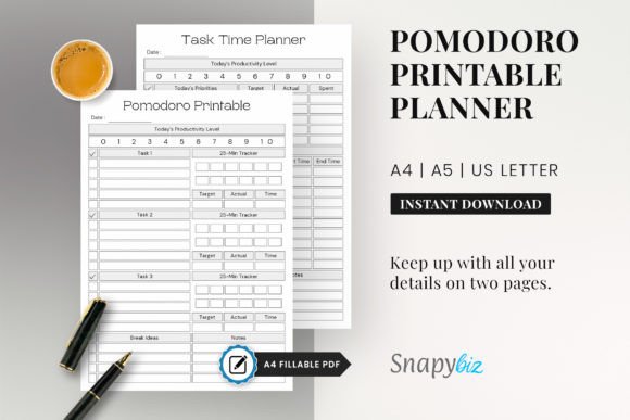 Printable Pomodoro Planner