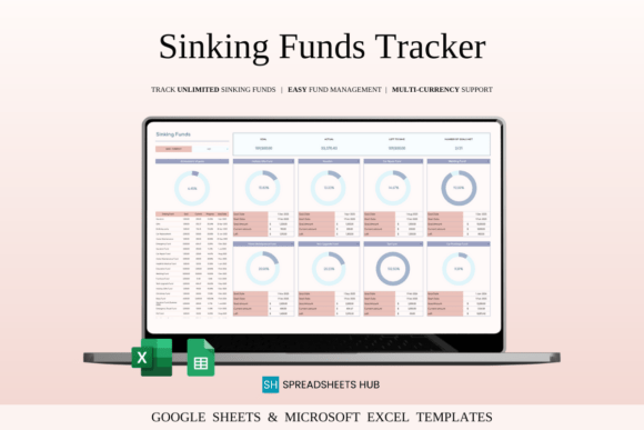 Sinking Funds Tracker Template Excel