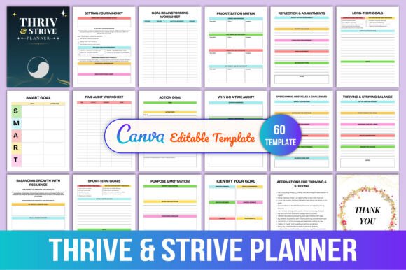 Thrive & Strive Planner Canva