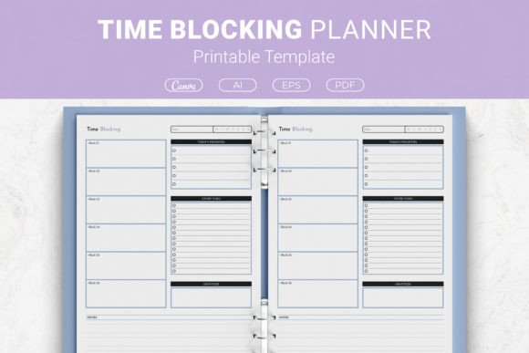Time Blocking Planner Printable Template