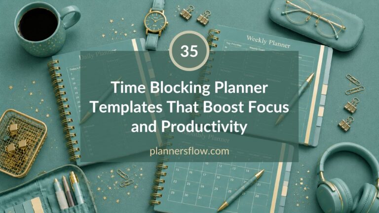 Time Blocking Planner Templates