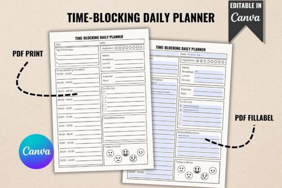 Time-Blocking Daily Planner