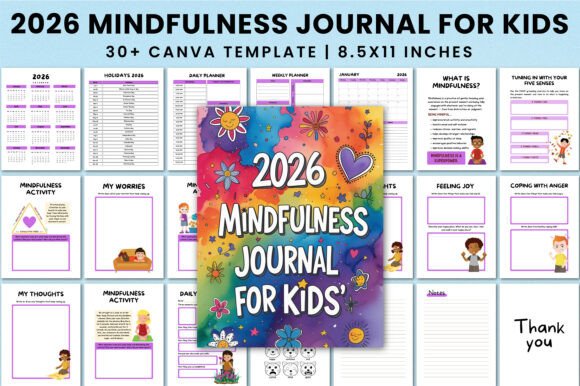 2026 Mindfulness Journal for Kids KDP