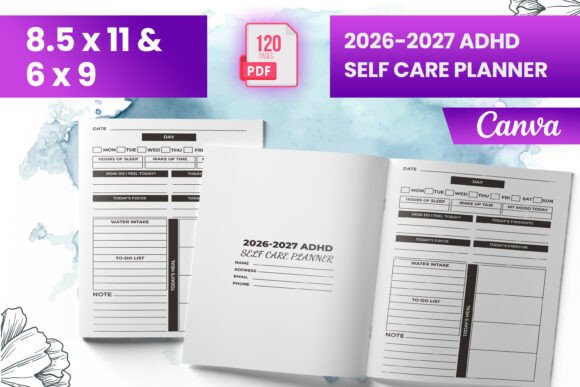 2026-2027 ADHD Self Care Planner (KDP)