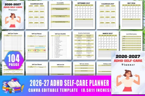 2026-27 Adhd Self Care Planner