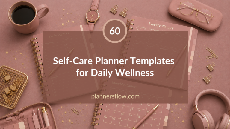 Self-Care Planner Templates