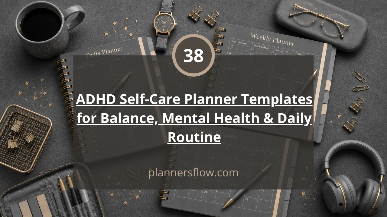 ADHD Self-Care Planner Templates