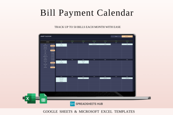 Bill Payment Calendar Template Excel