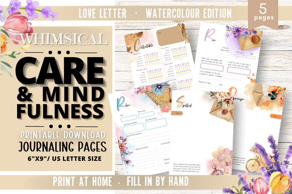 Care& Mindfulness Journal Printable #303